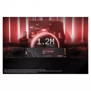 SanDisk Optimus GX PRO 850X 8TB M.2 2280 PCIe Gen4 x4 NVMe SSD mit AES-256-Bit-Verschlüsselung