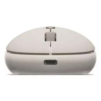 Satechi OntheGo Maus – Kabellos Bluetooth & 2,4GHz USB-A, Wiederaufladbar, Multi-Gerät, Sand