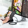 SATECHI Thunderbolt 5 Pro Cable 1m USB-C auf USB-C – 120Gbit/s, 240W, Schwarz