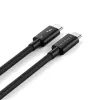 SATECHI Thunderbolt 5 Pro Cable 1m USB-C auf USB-C – 120Gbit/s, 240W, Schwarz