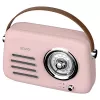SAVIO RS-03 tragbares Radio FM/AM mit MP3 USB/SD-Wiedergabe, Pink