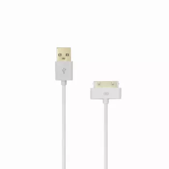 SBOX IPH4 USB-A auf Apple 30-Pin Kabel, 2m, Weiß, Laden & Daten