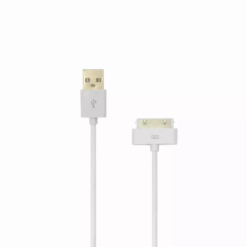SBOX IPH4 USB-A auf Apple 30-Pin Kabel, 2m, Weiß, Laden & Daten