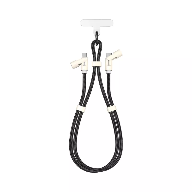 SBOX LANYARD BLACK USB-C auf USB-C Kabel 1,5m Schwarz