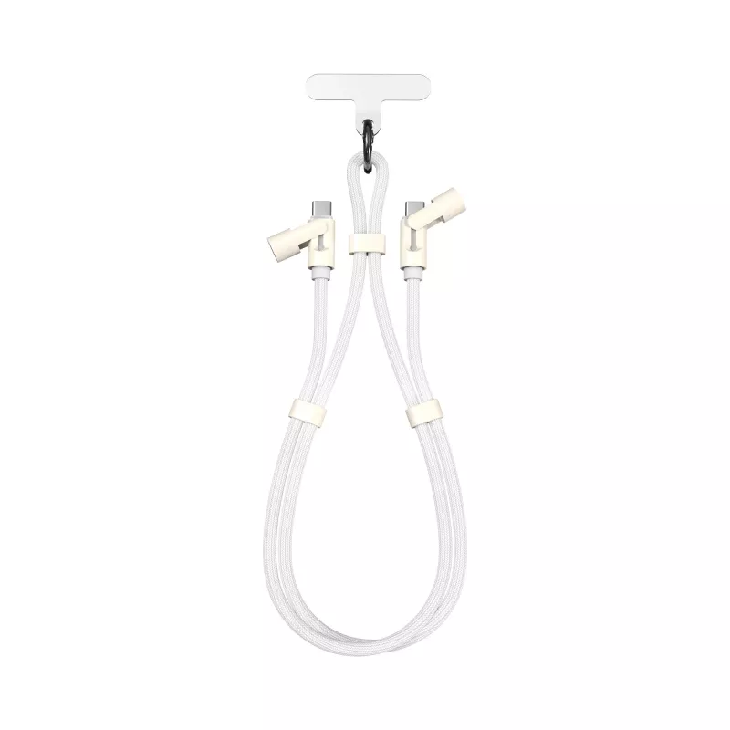 SBOX Lanyard White USB-C auf USB-C Kabel 1,5 m Weiß
