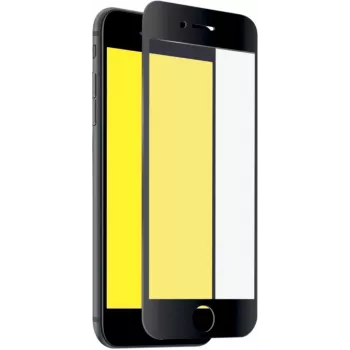 SBS Full Cover Glass Screen Protector für Apple iPhone SE 2020/2022, iPhone 8, 7, 6s, 6 - Transparent, 9H Härte, 2.5D abgerundete Kanten, kratzfest, fingerabdruckresistent, blasenfrei, 1 Packung