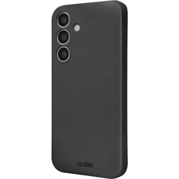 SBS Instinct Hülle für Samsung Galaxy S24 – Schwarze TPU-Rückseitenabdeckung, stoßfest, Kratzschutz, kabelloses Laden kompatibel TEINSTSAS24K