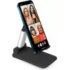 SBS Mobile TASTAND Universeller faltbarer Geräteständer für E-Reader, Smartphones und Tablets bis 12 Zoll – Schwarz & Silber