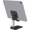 SBS Mobile TASTAND Universeller faltbarer Geräteständer für E-Reader, Smartphones und Tablets bis 12 Zoll – Schwarz & Silber