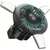 SBS Tragbarer Ventilator mit 4000mAh Powerbank, LED-Licht und Solarladung