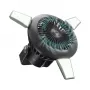 SBS Tragbarer Ventilator mit 4000mAh Powerbank, LED-Licht und Solarladung