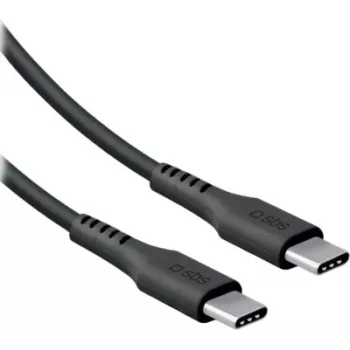 SBS USB-C auf USB-C Kabel 2m 60W USB Power Delivery Schwarz