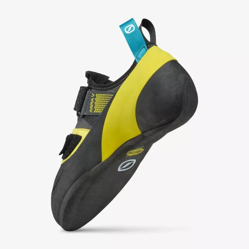 Scarpa Arpia V Kletterschuhe - Shark/Gelb - Größe 44,5 (EU)