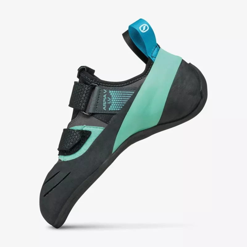 Scarpa Arpia V LV Kletterschuhe - Shark/Aqua - Größe 40.5