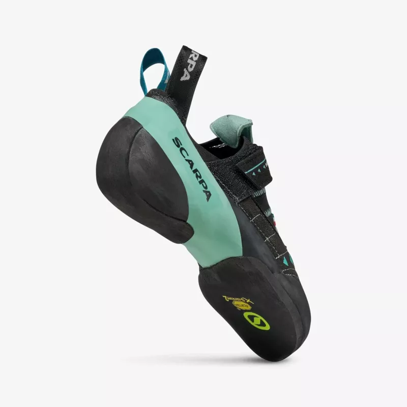 Scarpa Instinct VS Damen-Kletterschuh, 37.5, Schwarz - Aqua