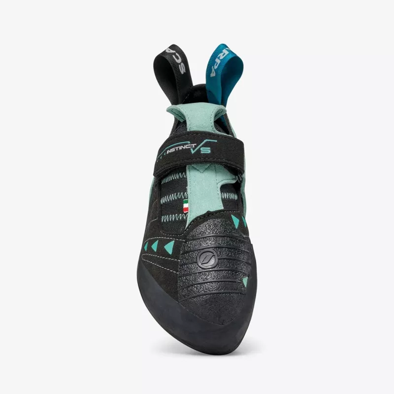 Scarpa Instinct VS Damen-Kletterschuh, 37.5, Schwarz - Aqua