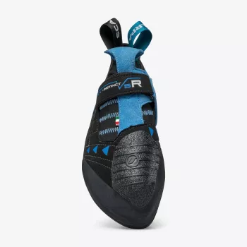 Scarpa Instinct VSR Kletterschuh, 43.5, Schwarz/Azur
