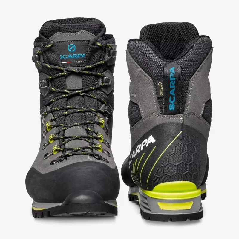 Scarpa Manta Tech GTX Mountaineering Boots - Shark/Lime (EU 46,5)