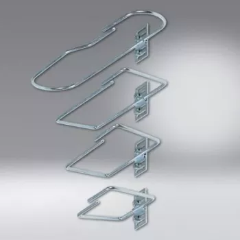 SCHÄFER IT SYSTEMS Selbstklebende Kabelklemme Silbergrau PA6.6, max. 6 mm, 25x19x9 mm, 7968300