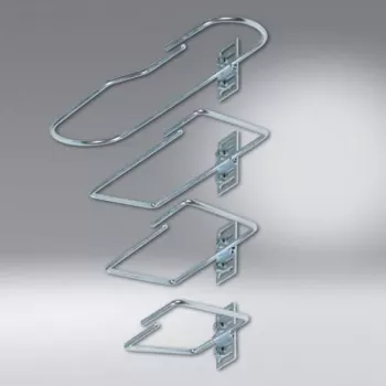 SCHÄFER IT SYSTEMS Stahl-Kabelmanagement-Halterung, 82 x 170 mm, Schwarz (7968200)
