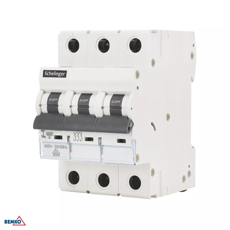 Schelinger A02-G8-3P-B25 6kA 3-poliger 25A Typ B Leitungsschutzschalter