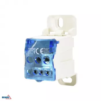 SCHELINGER A18-UJB-080 7-polige Verteilerklemme 100A 500V DIN-Schienenmontage