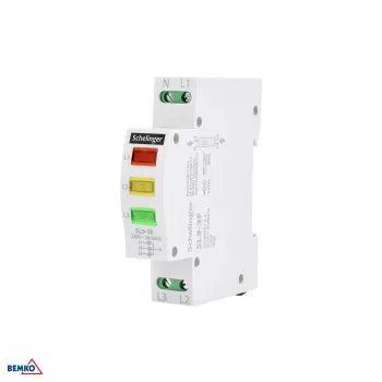SCHELINGER SL9 3-Phasen-LED-Meldelampe 230V AC Hutschienenmontage