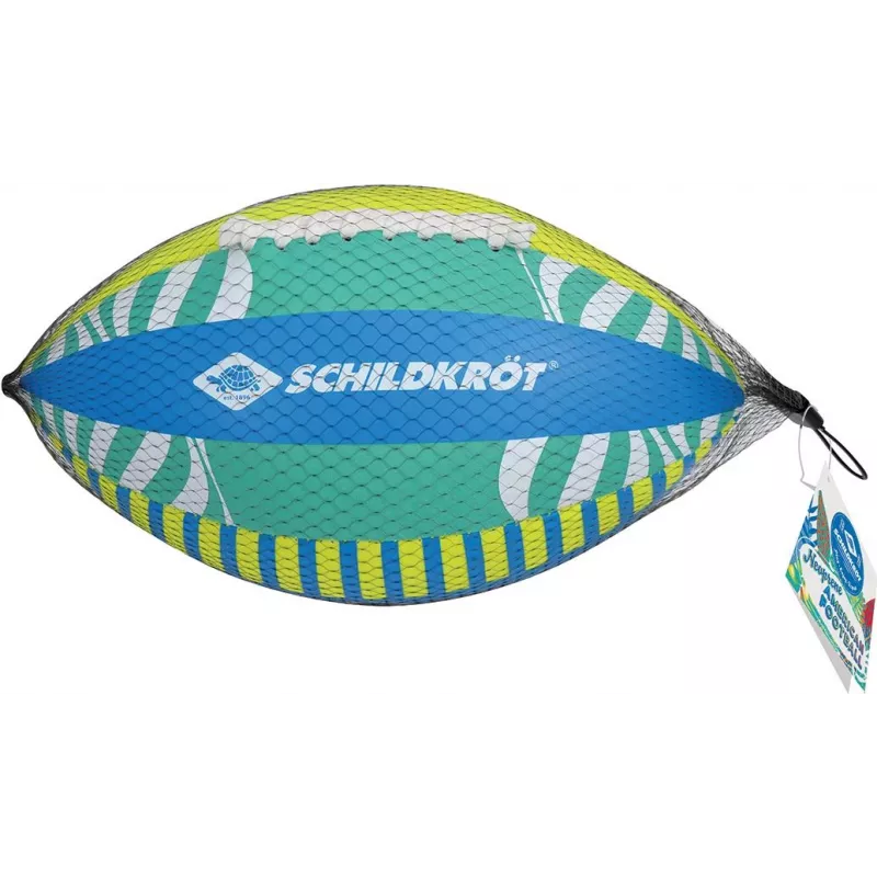 SCHILDKROT Neopren American Football Größe 6 - Weiche Textiloberfläche, Salzwasserbeständig, Jugend Strand- & Wasserball 970345