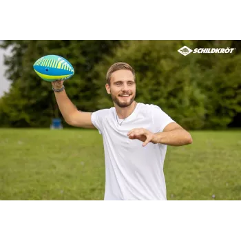 SCHILDKROT Neopren American Football Größe 6 - Weiche Textiloberfläche, Salzwasserbeständig, Jugend Strand- & Wasserball 970345