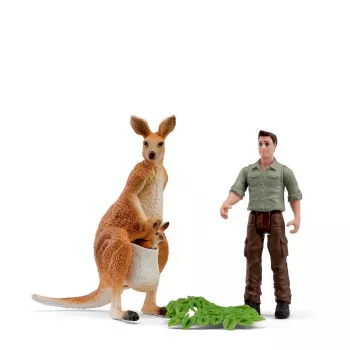 Schleich Pocket Set! Kangaroo Tour mit Ranger