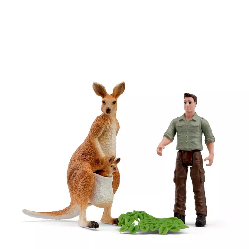 Schleich Pocket Set! Kangaroo Tour mit Ranger