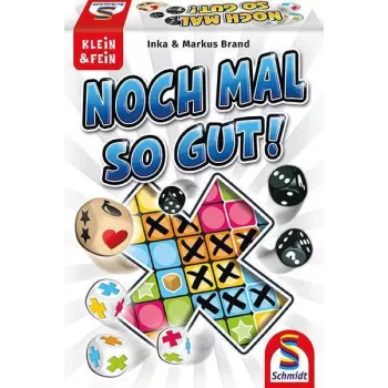 Schmidt Spiele Nochmal so gut (49365) - Würfelspiel-Erweiterung für Nochmal!, 1-6 Spieler, ab 8 Jahren, 20-30 Minuten, 2 doppelseitige Spielblöcke, 4 neue Spielvarianten, deutsche Sprache