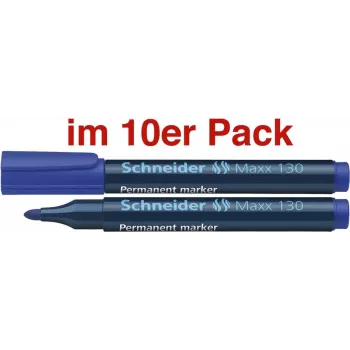 SCHNEIDER 130 Permanentmarker, Rundspitze, Blau, 1,0-3,0 mm, Nachfüllbar 113003