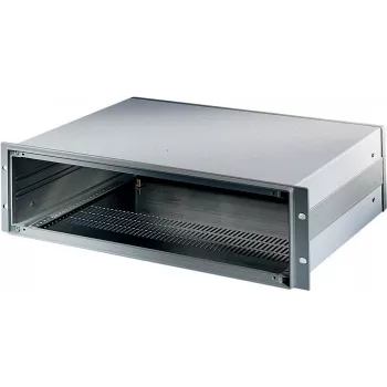 Schroff 10828-173 Systemgehäuse für 19-Zoll-Baugruppenträger, 3U, 42HP, Stahl, verzinkt