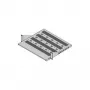 SCHROFF 19-Zoll-Festeinlegeboden, 430 x 400 mm Nutzfläche, Lichtgrau RAL 7035, 1U, 25 kg Traglast