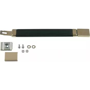 SCHROFF Bandgriff 240mm schwarzer Aluminium-Zuggriff, 22mm Griffbreite, 220mm Befestigungsabstand 10504003