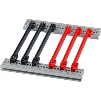 SCHROFF Führungsschuh-Zubehörkit 160TE 2mm Rot (10er-Pack) 24568363
