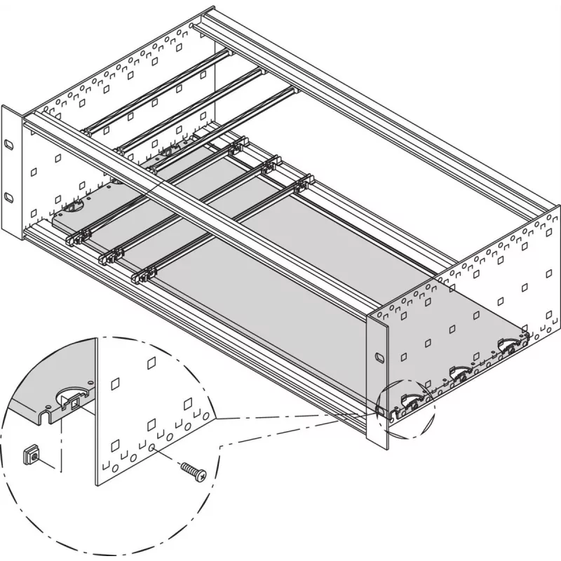 SCHROFF Montageplatte Standard 220T 63TE 34562751
