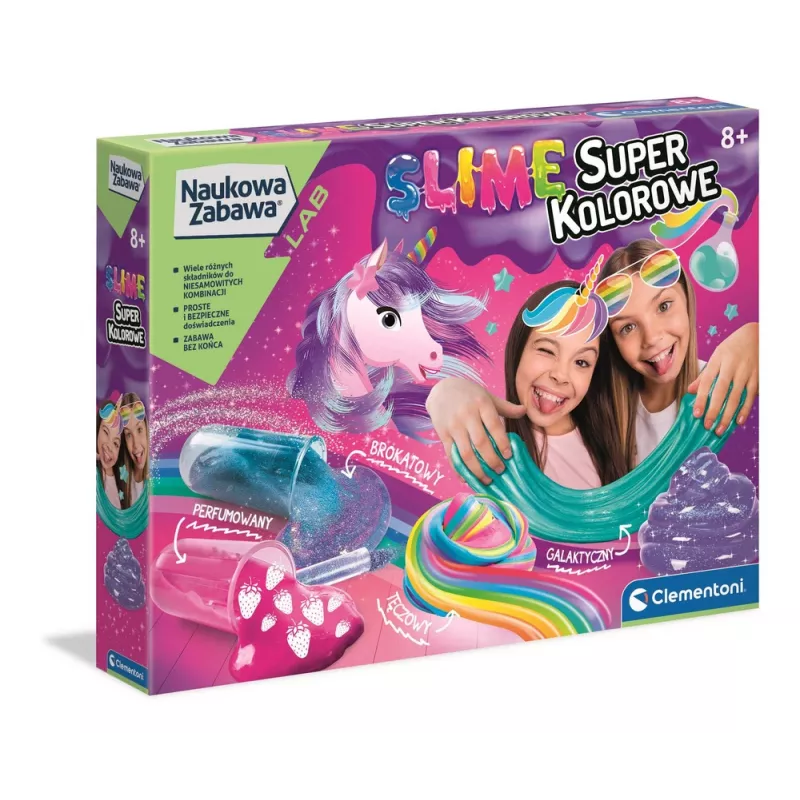 Science & Play Super Colorful Slime Laboratory Polish Language Clementoni 50636