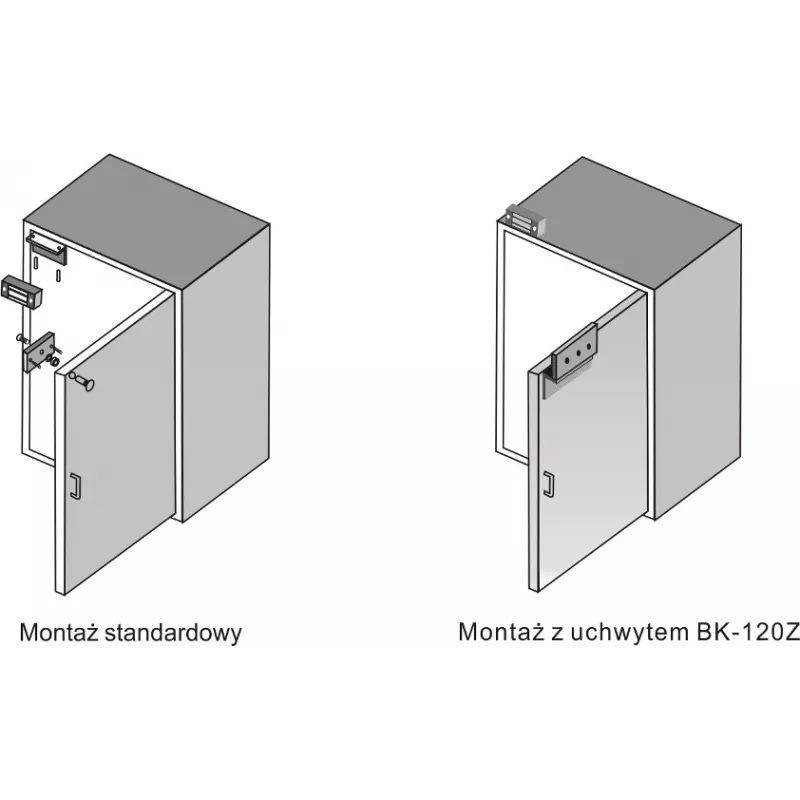 SCOT EL-120 Elektromagnetisches Schloss 120kg (260lbs) 12V DC Fail-Safe Aufputzmontage