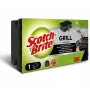 Scotch-Brite BBQ Grillreiniger Schwarzes extra starkes Scheuerpad mit nagelfreundlichem Griffstreifen, 1 Stück (GNS1N)