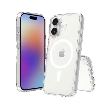 SCREENOR Bumper Case für Apple iPhone 17 mit MagSafe - Transparent, Stoßfest & Vergilbungsschutz