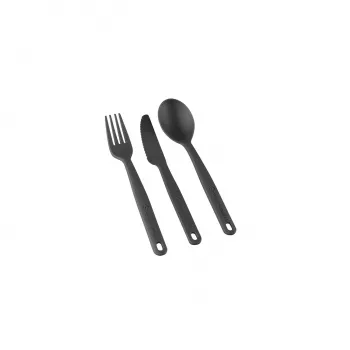 Sea to Summit Camp Cutlery Set - 3-teilig, glasfaserverstärktes Nylon, Dunkelgrau