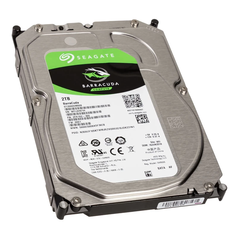 Seagate Barracuda ST2000DM008 2TB interne Festplatte - 3,5 inch SATA III 7200 U/min 256 MB Cache 6 ms