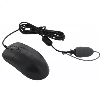 Seal Shield Silver Storm Kabelgebundene Optische Maus, 3 Tasten, USB, Schwarz, 800 DPI, IP68 Wasserdicht, Spülmaschinenfest