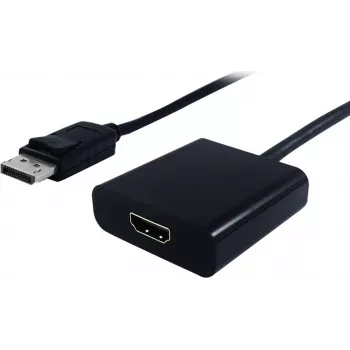 SECOMP STANDARD DisplayPort-auf-HDMI-Adapter, DP-Stecker auf HDMI-Buchse, 4K@30Hz, Schwarz (S3203)