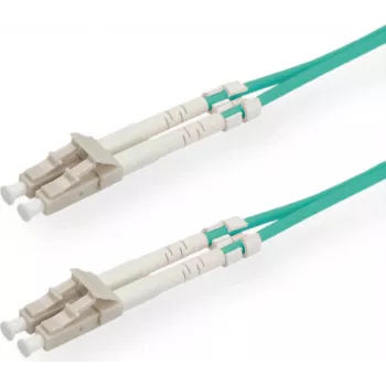 SECOMP STANDARD LWL-Patchkabel 50/125µm OM3, LC/LC, Türkis, 5 m S1805