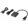 SECOMP STANDARD HDMI-auf-VGA + 3,5-mm-Audio-Adapterkabel, 0,23 m (S3210)