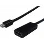 SECOMP STANDARD Mini DisplayPort auf HDMI Adapter, 4K, vergoldet, Schwarz S3206