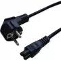 SECOMP STANDARD Netzkabel, 3-polige Notebook-Buchse, Schwarz, 1,8 m (S2308)